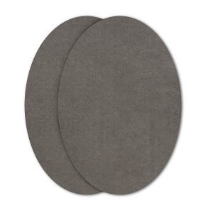 LIGHT GREY SUEDE - Iron-on knee patches kids size