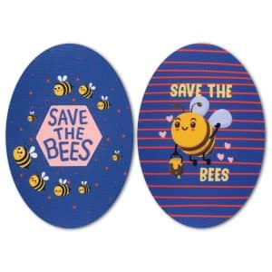 SAVE THE BEES - Iron-on knee patches
