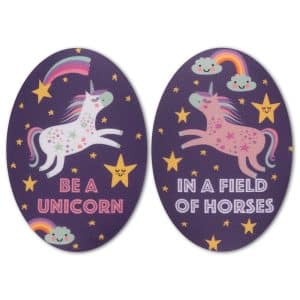 BE A UNICORN iron-on patches pack