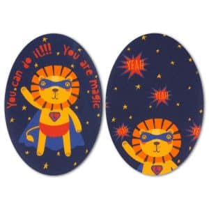 LION SUPERHERO  - Iron-on knee patches
