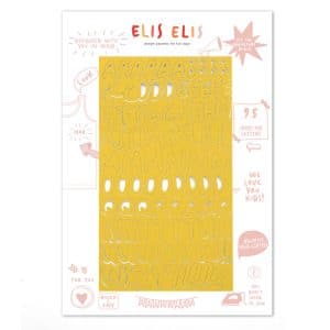 Iron-on YELLOW ALPHABET