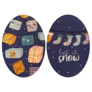 LET IT SNOW – Iron-on knee patches